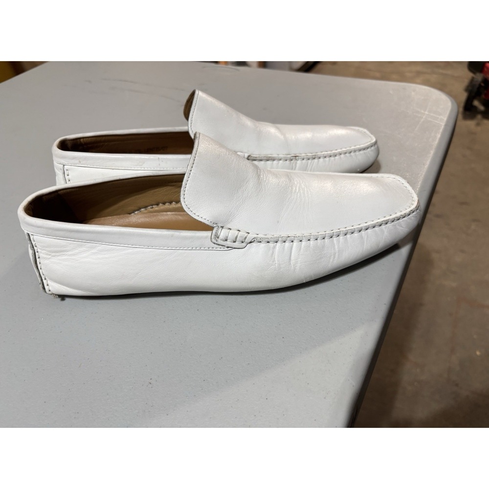 BALLY White Driving Shoes  Size Men's 8.5 Made in ITALY‎
